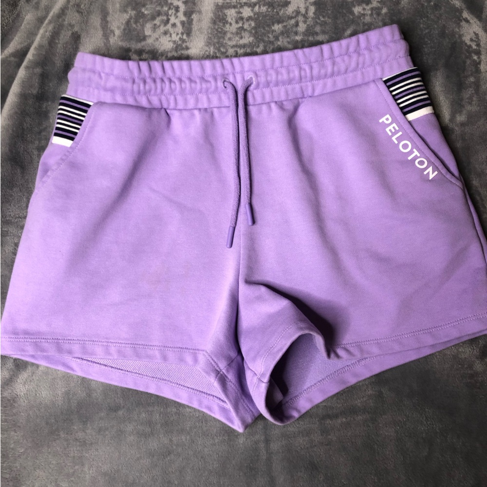 Peloton Purple Athletic Shorts for Active Comfort